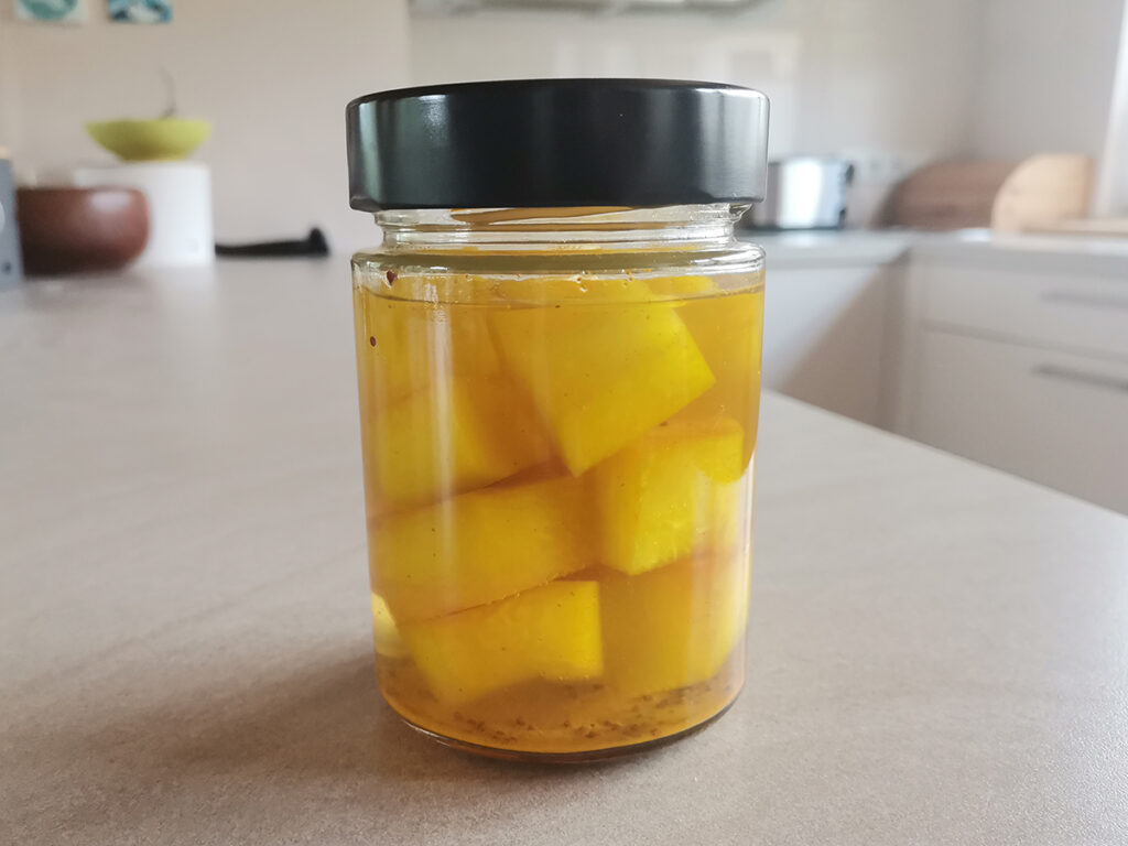 Eingelegte Melonenschale