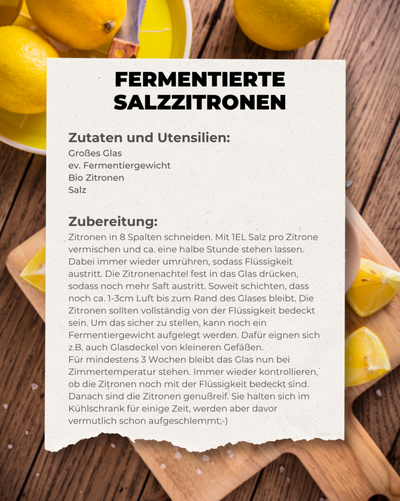 Rezept für Salzzitronen
